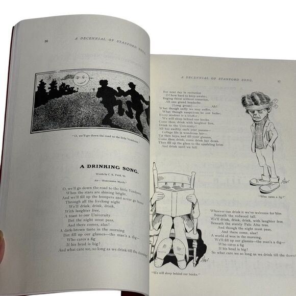 Vintage Songbook A Decennial of Stanford Song University Music Football Drinking - Picture 10 of 16